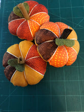 Three Pumpkin Pin Cushions