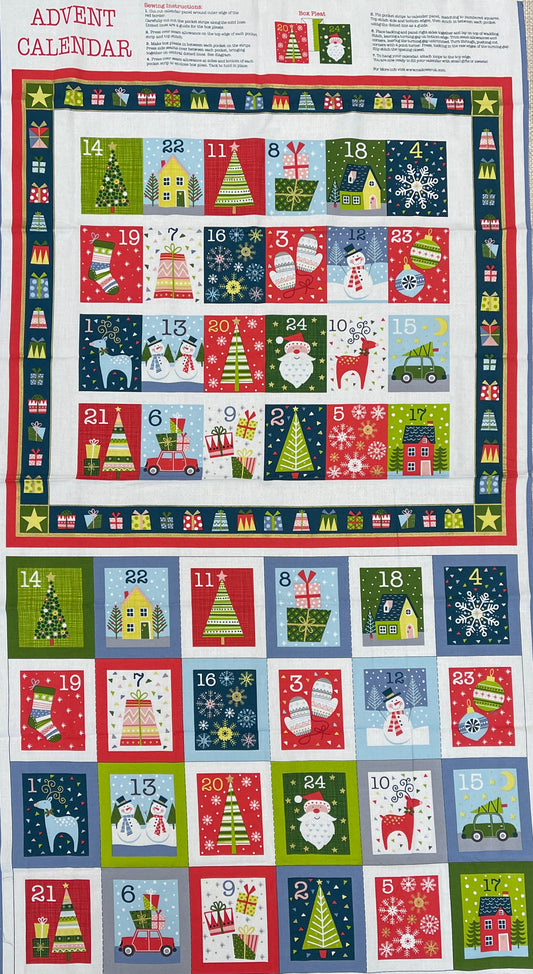 Modern Christmas Advent Calendar Panel