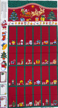 Santa Christmas Advent Calendar Panel