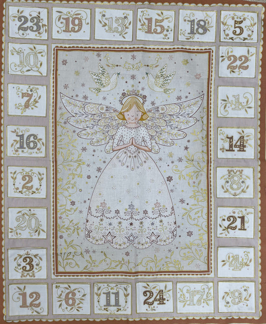 Angel Christmas Advent Calendar Panel