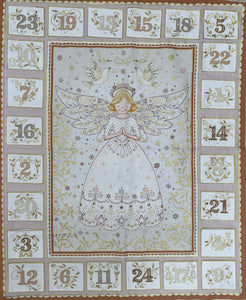 Angel Christmas Advent Calendar Panel