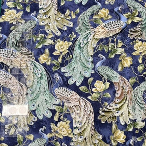 Peacock Japanese Fabric