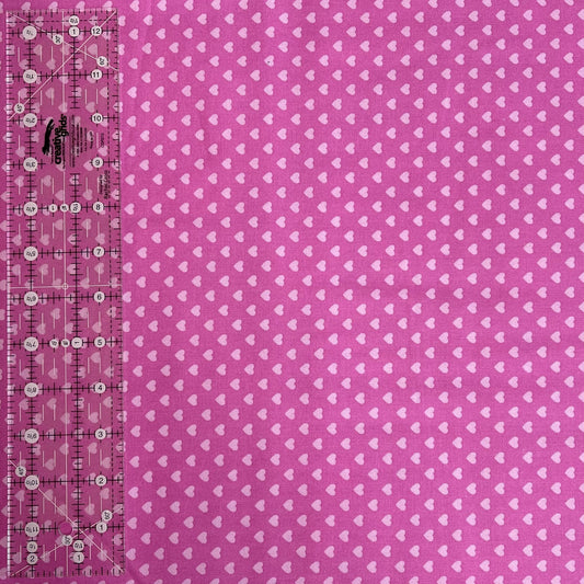 Pink Hearts Fabric