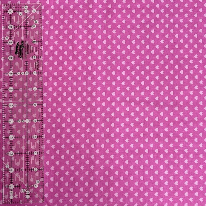 Pink Hearts Fabric