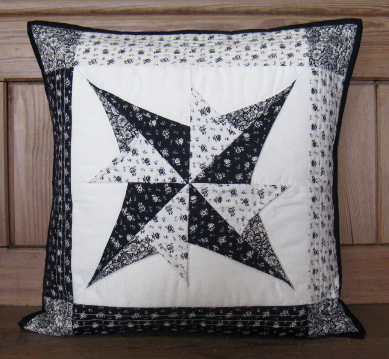 Folded Rose Pinwheel Cushion Pattern