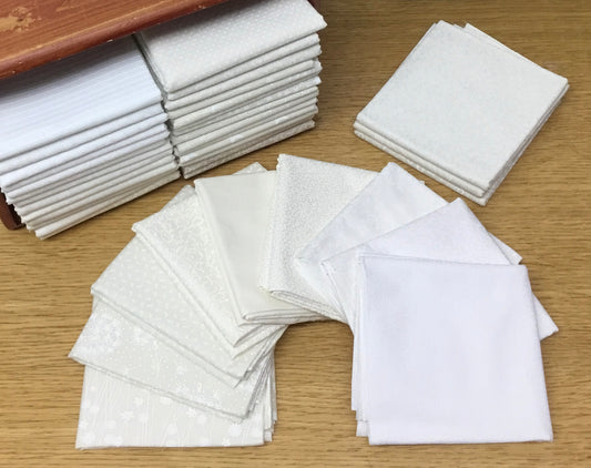 White on White and Cream on Cream Stash Builder Fabric Bundles