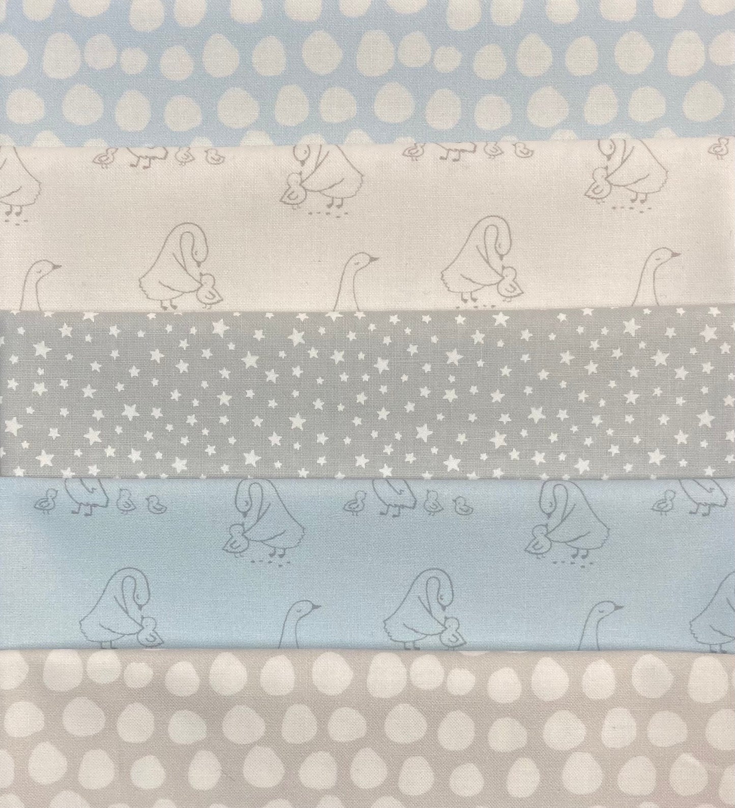 Baby Blue Themed 5 Fat Quarter Pack